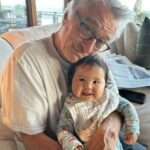 ROBERT DE NIRO, 80, AND HIS 10-MONTH-OLD DAUGHTER, GIA, SNUGGLE IN A RARE FAMILY PHOTO.